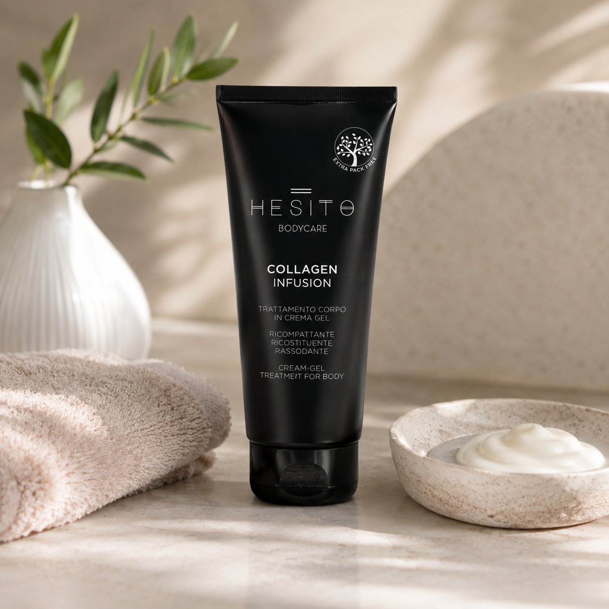 Collagen Infusion Hesito Bodycare in routine rassodante Collagen Infusion Hesito Bodycare in routine rassodante