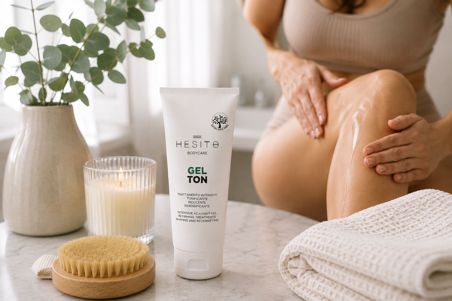 routine corpo tonificante con gel rassodante